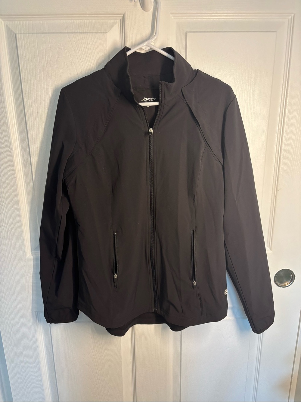 Jofit Black Convertible Golf Jacket Vest Zip-Off Sleeves Magnetic Trim M - Picture 2 of 15